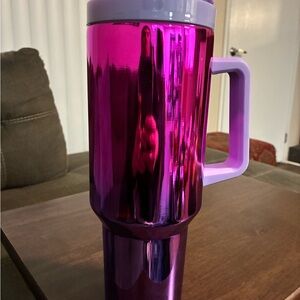 Vibrant Pink and Purple Travel Tumbler 41 oz